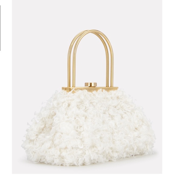 CULT GAIA Estelle Faux Lamb Shearling Bag - Picture 1 of 5